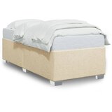 Okvir za krevet bez madraca krem 100 x 200 cm od tkanine | shoptok.hr