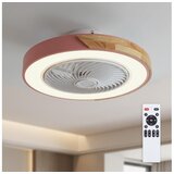  Brilagi - LED prigušiva svetiljka sa ventilatorom LED/38W/230V 50 cm ružičasta/hrast sa daljinskim upravljačem Cene