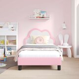  Otroški posteljni okvir z vznožjem Roza 80 x 160 cm PU, (5000104666) | Shoptok.si