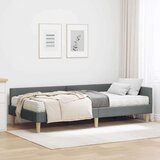  Kotni okvir postelje z matrico z vzmetnico 2 pcs Siva blago, (5000123200) | Shoptok.si