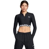 Under Armour women‘s top HeatGear Rib 1/4 Zip LS Black 96475 cene