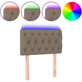 Maison Chic led posteljno vzglavje - vzglavna omarica - nočna omarica taupe 80x7x78/88 cm blago, (21706410) Cene