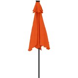  Vrtni suncobran s čeličnom šipkom LED terakota 225x225x212 cm | Eponuda.ba