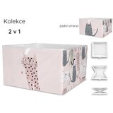 Butter Kings Svijetlo ružičasti tekstilni organizator za dječje igračke 32x32x20 cm Meow Meow – | shoptok.hr