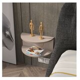 Hanah home Noćni ormarić Bella, 45x19,6x23,8 cm, Bež | Eponuda.ba