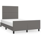  Okvir za krevet s uzglavljem sivi 120x200 cm od umjetne kože | Eponuda.com