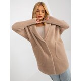 Fashion Hunters Beige loose coat made of alpaca with wool Cijene