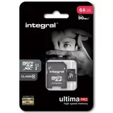 Integral spominska kartica z SD adapterjem 64GB MICRO SDXC class10 90MB/s INMSDX64G10-90U1