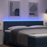  LED glava kreveta s LED trakama Plava 180 cm tkanina | shoptok.hr