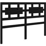 Maison Chic posteljno vzglavje - vzglavna omarica - nočna omarica črno 125,5x4x100 cm trdna borovina, (21706311) | Shoptok.si