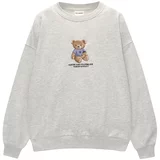 Pull&Bear Sweater majica brokat / siva / ljubičasta / crna