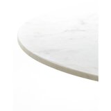 Light & Living Bijeli/u brončanoj boji okrugli blagovaonski stol s pločom stola u mramornom dekoru ø 100 cm Leyda – | shoptok.hr