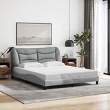  Okvir za krevet bez madraca Hvar svjetlosivi 160 x 200 cm od tkanine | shoptok.hr