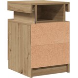  Noćni ormarić s LED boja hrasta 35x39x55 cm konstruirano drvo | Eponuda.com