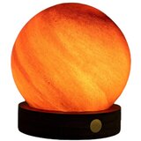 Gingko LED stolna lampa u tamnoj prirodnoj boji sa staklenim sjenilom (visina 9 cm) Sand Storm – | shoptok.hr
