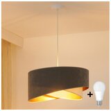  Brilagi - LED luster na sajli LYRA 1xE27/15W/230V siva/krem/zlatna | Eponuda.com
