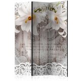 Paravan u 3 dijela - Lilies and Quilted Background [Room Dividers] 135x172 Cijene