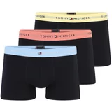 Tommy Hilfiger Underwear Boksarice 'Essential' svetlo modra / pastelno rumena / pastelno rdeča / črna