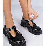 Gemre Black patent platform oxfords Kalaro | Shoptok.si