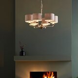 Endon 99151 - Luster na lancu HIGHCLERE 6xE14/28W/230V siva/mat hrom | Eponuda.com