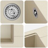  Lavabo - Umivaonik Bež 560 x 460 mm 80% kvarc i 20% smola | shoptok.hr