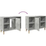 vidaXL Kopalniška omarica betonsko siva 80x33x60 cm inženirski les | Shoptok.si