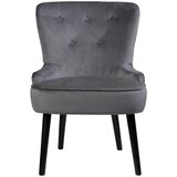 CARRYHOME stol, les, tekstil siva, črna | Shoptok.si