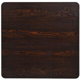 vidaXL Kvadratni stol za bistro od MDF-a i čelika 80x80x75 cm tamni pepeljasti | shoptok.hr