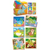 Lisciani Montessori Wood puzzle i kocke 2u1, 28 dijelova | shoptok.hr
