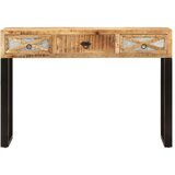  Konzolna mizica 110x30x76 cm trden mangov les | Shoptok.si