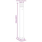  Vanjska podna svjetiljka s utičnicom crna 110 cm aluminijska | shoptok.hr