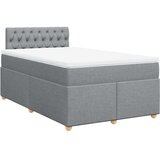  Krevet s oprugama i madracem svjetlosivi 120x190 cm od tkanine | shoptok.hr