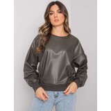 RUE PARIS Sweatshirt-RV-BL-7352.52-dark khaki | Shoptok.si