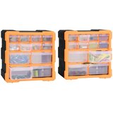  Organizatori s 12 ladica 2 kom 26,5 x 16 x 26 cm | shoptok.hr