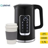 Platinet PEKR723 grelnik vode, 1.7L, 2200W, digitalni zaslon, 5 stopenj, funkcija keep warm, varnostne zaščite, samodejni izklop, 360° podstavek, +gratis skodelica, (21591857) | Shoptok.si