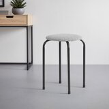 Mömax Nakladljiv Stolček Isabelle, Siva, Pliš | Shoptok.si