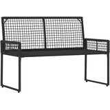  Vanjska klupa s jastukom Crna i Tirkizna 118 x 55 x 82 cm - Crna i tirkizna | shoptok.hr