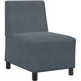  Modularna sofa bez naslona za ruke tamno siva 55 cm baršunasta | shoptok.hr