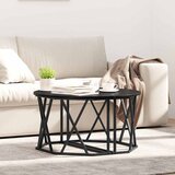  Kava Stol Crni hrast 80 x 80 x 42 cm Inženjerska drva i čelik | shoptok.hr