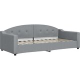  Dnevni krevet na razvlačenje svjetlosivi 90 x 200 cm od tkanine | shoptok.hr