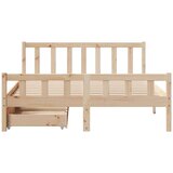 vidaXL Okvir kreveta bez madraca 160 x 200 cm od masivne borovine | shoptok.hr
