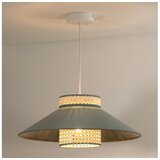  Duolla - Visilica na sajli RIO RATTAN 1xE27/15W/230V prečnik 45 cm zelena/ratan | Eponuda.com