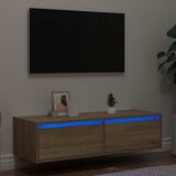 TV ormarić s LED svjetlima boja hrasta sonome 100X35,5x25 cm | shoptok.hr