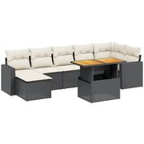  The Living Store Vrtna sedežna garnitura 8-delna z blazinami črn poli ratan - Vrtna Sedežna Garniture, (21449451) | Shoptok.si