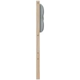 vidaXL Vzglavje Drugo Rjava in svetlo siva 75 cm Trdna borovina | Shoptok.si