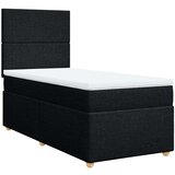Box spring krevet s madracem crni 80 x 200 cm od tkanine | shoptok.hr