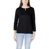 Street One Majice z dolgimi rokavi jersey shirt w.deco detail 322904 Črna Cene