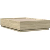  Okvir za krevet s LED svjetlima boja hrasta 120 x 190 cm drveni | Eponuda.ba