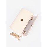 Shelvt Light beige clutch bag with silver elements | shoptok.hr