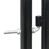 vidaXL crna jednostruka vrata za ogradu 300 x 225 cm | shoptok.hr